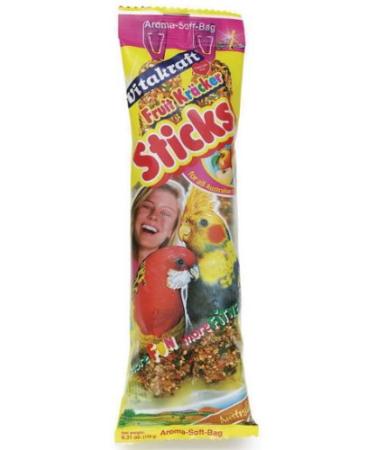 2 Australian Cockatiel Fruit Sticks Treat 180g - Vitakraft (TP)(VITACFS)