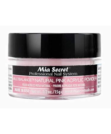 Mia Secret Professional Nail System Multibalance Natural Pink Acrylic Powder - Perfect Nail Balance and Natural Pink Finish - Buy Online on SooperMarket.com