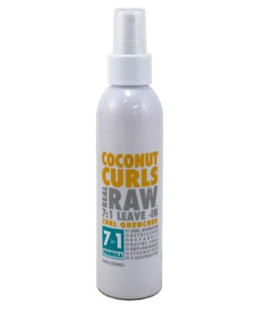 Real Raw Leave-In Coconut Curls 7-In-1 Quench 6 Ounce (177ml)