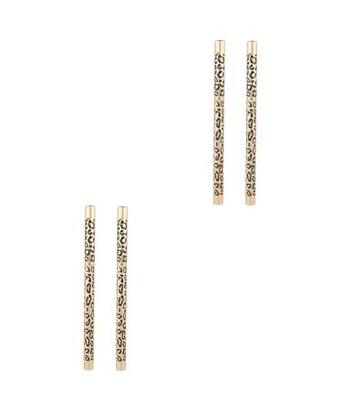 PLAFOPE 4 Pcs Eyebrow Pencil Brush Microblading Eyebrow Pen Double Tip Eyebrow Pencil Pigment Brown