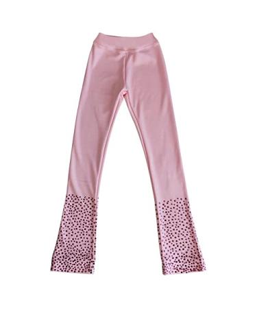 Skating Jacket Training Wear Skating Top Girls Pink Leggings Pants Set Pants 140