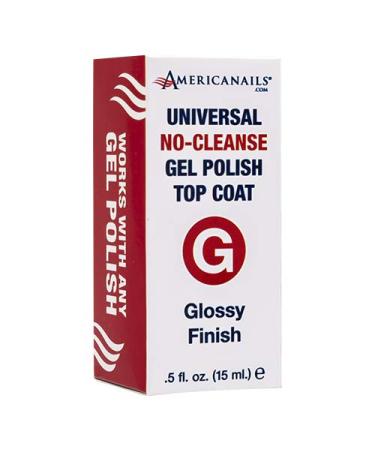 Americanails Gel Polish Top Coat - Original Dual Cure Formula for Long Lasting, Fast Drying Nails - Glossy Finish - 0.5 Fl Oz - Buy Online on SooperMarket.com