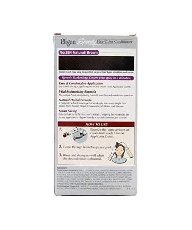 Bigen Speedy Hair Color Natural Brown 884 - Quick Easy & Long-Lasting Hair Dye for International Shipping - Buy Online on SooperMarket.com