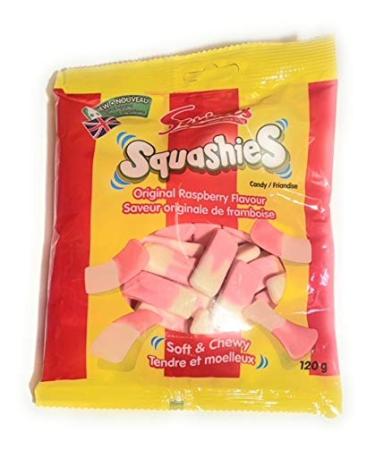 Swizzels Squashies Original Raspberry Flavour 120g 2 pack