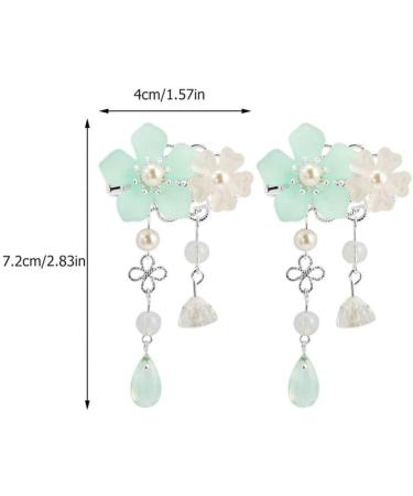 KALLORY 2 Pairs Children's Hair Accessories Tassel Hair Clip for Women Flower Hair Sticks Chinese Tassel Hairpin Vintage Hair Accessories Kids Headwear Bride Chinese Style Metal Japan - Buy Online on SooperMarket.com