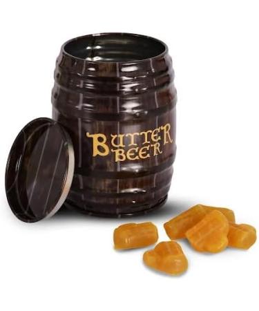 Jelly Belly Harry Potter Butterbeer Barrel Tin Butterscotch Chewy Candy 42g - Christmas & Holidays Candy - Vegan Candy Dairy Free Snacks Kosher Candy Gluten Free Bulk Candy Stocking Stuffers for Teens - Buy Online on SooperMarket.com