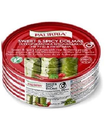 Palirria Stuffed Vine Leaves Sweet & Spicy Dolmas Pack of 2