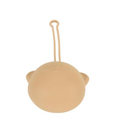 Silicone Pacifier Holder Case | Portable Pacifier Case with Strap | Keeps Pacifier Clean - Coffee Color - Buy Online on SooperMarket.com