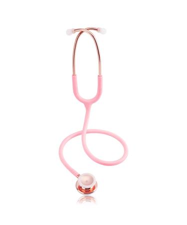 Scienlodic Professional Double Head Stethoscope Home Clinical Use Customized Gold-Plated High-end pink