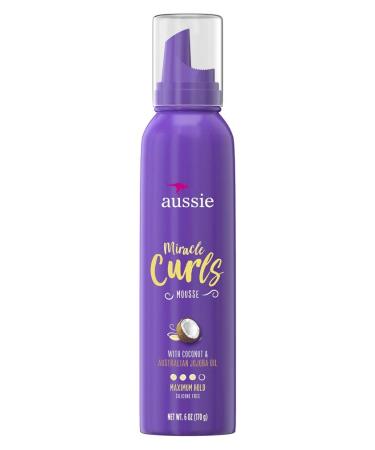 Aussie Miracle Curls Refresher Spray Gel W/Coconut & Jojoba Coconut 6 Ounce (Pack of 3)