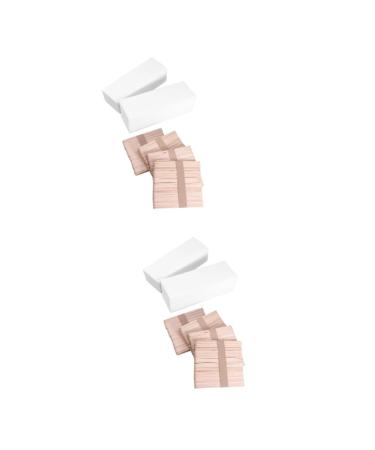 Magiclulu 800 pieces of depilatory strips of wooden wax stripes made of wood Stand -strong cotton cleaning cloth hair removal stripes depilatory paper body wax rod wood as shown