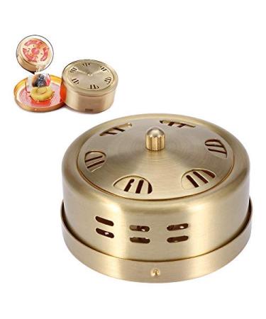 Moxa stick burner thicken copper acupuncture moxa box portable copper moxa stick burner tank body care tool for belly waist hip back neck pain relief