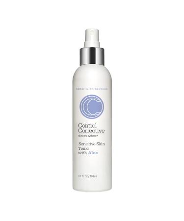 Control Corrective Sensitive Skin Tonic with Aloe 6.7 Fl Oz - Calms Overstimulated Or Reddened Skin Types Soothing & Sedating with Aloe Vera & Chamomile Extracts Refreshing Relaxing Replenishing