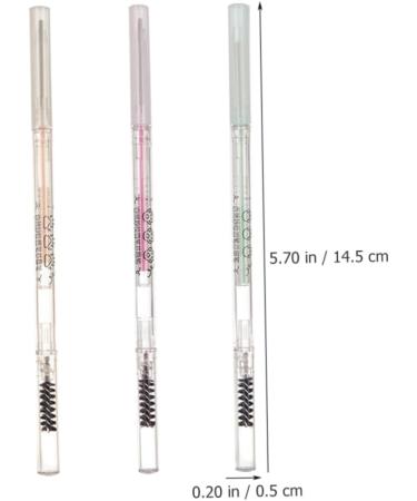 Angoily 5pcs Tools Eye Brush with Pencils S Double-head Brown Pencil Thin Pens Makeup Eyebrow - Buy Online on SooperMarket.com