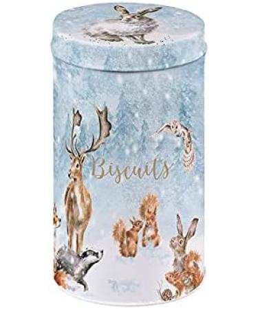 Wrendale Woodland Animal Christmas Biscuit Tin Tube - All Butter Shortbread - Buy Online on SooperMarket.com