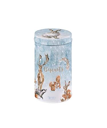 Wrendale Woodland Animal Christmas Biscuit Tin Tube - All Butter Shortbread