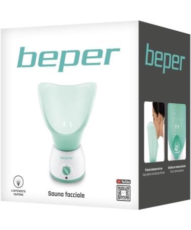 BEPER 40.967N Facial Sauna and Aromatherapy 2 Powers Healing and Relaxing Treatments Hydration and Face Cleansing Tank for Scented Essences White/Green - Buy Online on SooperMarket.com