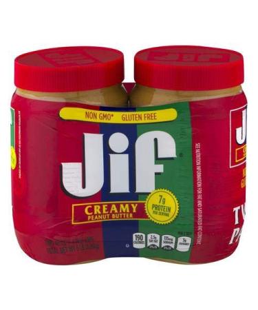 Jif Peanut Butter Creamy 40 oz Twin Pack - 4 Pack