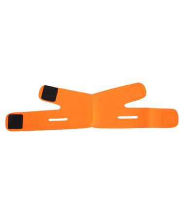 Face Slimming Strap Facial Slimming Mask Double Chin Reducer for Women Thin Neck Facelift color in Orange Red