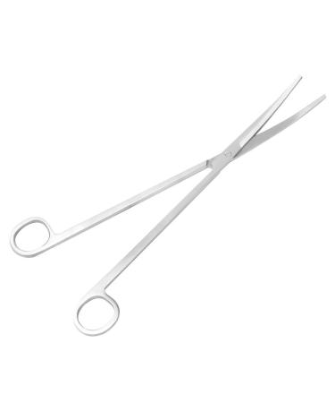 Qcwwy Aquarium Aquascaping Tools Kits Aquatic Plant Tongs Scissors Aquarium Plant Tools for Aquascaping Cleaning 1PC Bending shear 25cm