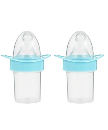Tomaibaby 2pcs Baby Liquid Medicine Dispenser Baby Newborn Infant Pacifier Feeder Baby Toddler Feeding Supplies Blue