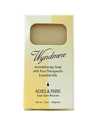 Wyndmere Aches & Pains Bar Soap - Handcrafted with 100% Pure Essential Oils and All-Natural Ingredients