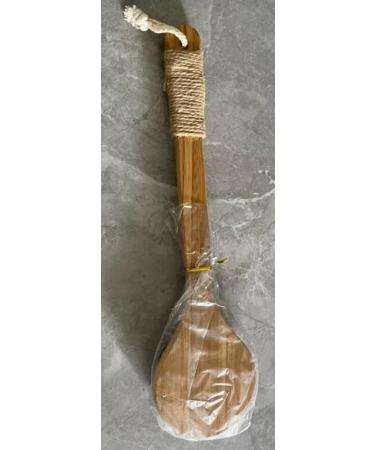 MCUILEE Wooden Bath Brush | Long Handle Body Massager Shower Brush with Bristles for Exfoliating & Back Scrubbing - International Shipping Available - Buy Online on SooperMarket.com