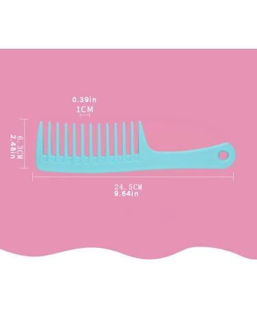 Comb Hair Care Hair Comb Large Tooth Comb Wide Tooth Straight Hair Comb Curly Hair Comb Multi-color Choice Sturdy and Durable Home Travel Portable Hair Brush (Color : E1pc Size : Large) L E1pc - Buy Online on SooperMarket.com
