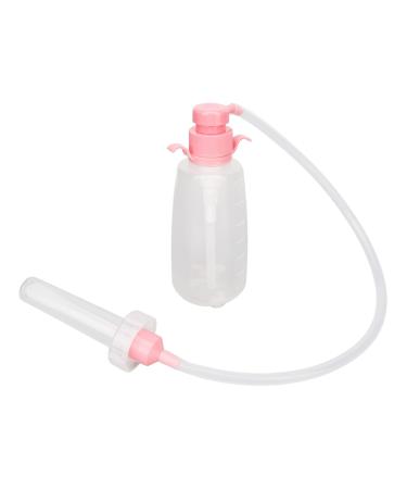 350 ml manual vaginal shower cleaner portable transparent nozzle pressure vaginal syringe cleaner Analdschusche Vagina cleaning set for women pink