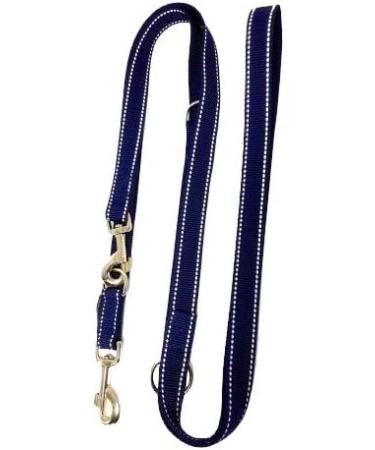 Adjustable Dog Linen Leash - Reflective Large 5m Made in Germany | Navy Blue 20mm - Buy Online on SooperMarket.com