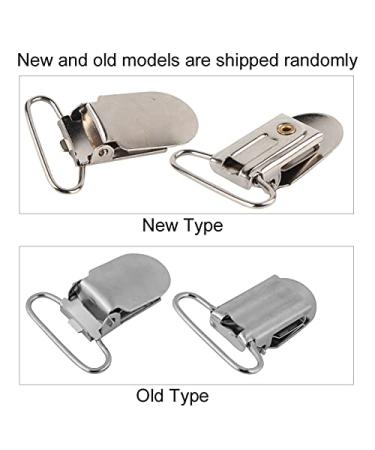 10PC Pacifier Clips - Silver Metal Clips for Pacifiers Bibs & Toys (25mm) | International Shipping Available - Buy Online on SooperMarket.com