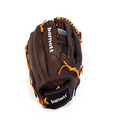 Barnett GL-130 Baseball glove real leather competition Outfield & Softball 13 " Braun Reg (for right-handers is worn on the left hand)