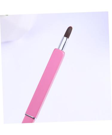 Beavorty Eyebrow Brush mini Lip Flexible Lipstick Brush Retractable Lipstick Applicator Portable Eye travel makeup brush Lip Gloss Applicator with cover telescopic brush medium Pink - Buy Online on SooperMarket.com