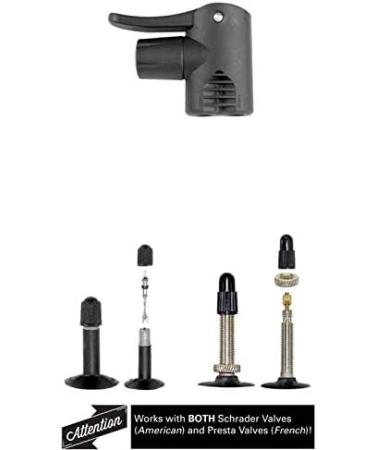 Beto Replacement Double Pump Head - Black | High-Quality Bike Pump Accessory - Buy Online on SooperMarket.com