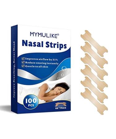 200 Count Anti Snoring Nasal Strips MYMULIKE Nasal Strips to Stop Snoring Instantly Relieves Nasal Congestion Nasal Strips Anti-Snoring Aid for Fast Relief