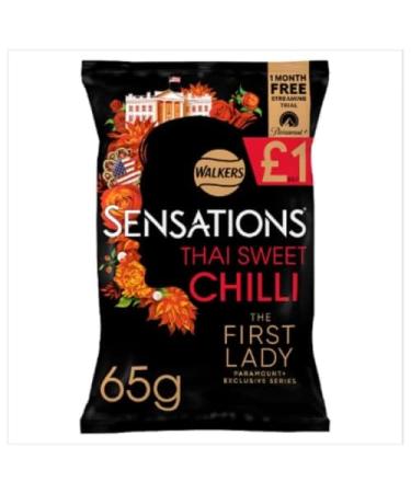 Walkers Sensations Thai Sweet Chilli Sharing Crisps 65g (45 Bags x 65g)