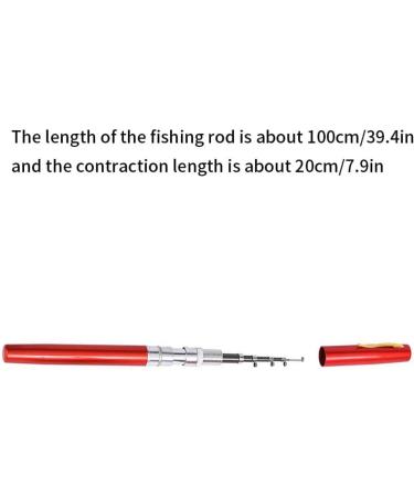 Mini Pen Fishing Rod - Portable Rotating Wheel | Winter Outdoor Fishing Accessories - Buy Online on SooperMarket.com