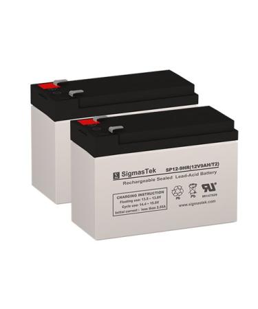 Bravo Black Box Replacement Batteries - 2X 12 Volt 9AH T2 Terminal Scooter Batteries by SigmasTek