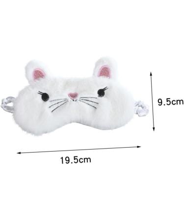 Premium White Sleeping Eye Mask - Comfortable Night Blindfold & Eye Shade for Restful Sleep | International Shipping Available - Buy Online on SooperMarket.com