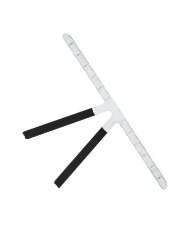 Didiseaon 1pc Steel Eyebrows Three-point Measuring Kit Balance Reusable Stencil Makeup Ruler Stainless