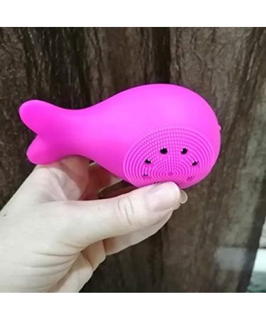 ISTOVO Silicone Face Cleansing Brush Facial Cleanser Whale Shape Facial Cleanser Exfoliator Face Scrub Washing Brush Light Blue - Buy Online on SooperMarket.com