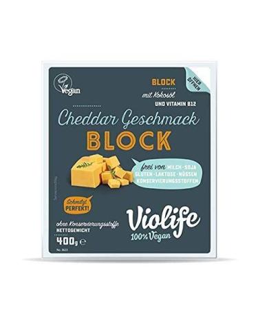 Violife Block Cheddar - 400 g cheese alternative vegan