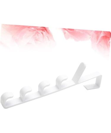 OATIPHO Hanging Rack 2pcs 5 Hooks Hanging The Hat White Over Multifunctional Coat Hanger Plastic Rack Towel Door Holders 2pcs White - Buy Online on SooperMarket.com