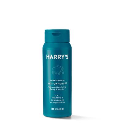 Harry's Men's Extra Strength Anti Dandruff 2-in-1 Shampoo & Conditioner - 2% Pyrithione Zinc 14 fl oz 3ct | International Shipping Available - Buy Online on SooperMarket.com