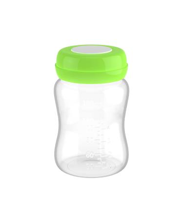 Breast milk bottles 4 pieces of breast milk and storage bottles of wide caliber leakage-safe breast milk clever bottles with silicone seal 180 ml