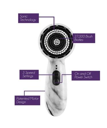Michael Todd Beauty Soniclear Petite Sonic Skin Cleansing System - White Marble 5 Piece Kit - Buy Online on SooperMarket.com