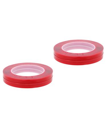 YARNOW Nail Tapes 4 Rolls Color Card adhesive tape No substrate acrylic Nails tape display stand manicure no trace double sided tape nail display holders stickers nail displaying tapes