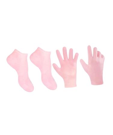 minkissy 1 Set Hydrating Sock Gloves Foot Care Socks Gloves Boat Socks Moisturizing Socks and Gloves Silicone Heel Cover Remover Socks Cuticles Socks Gloves Beauty Hand Sebs Spa Soft