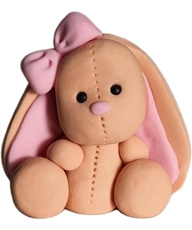 Brown Bunny Cake Topper 100% EDIBLE Decoration Personalised Name - Buy Online on SooperMarket.com