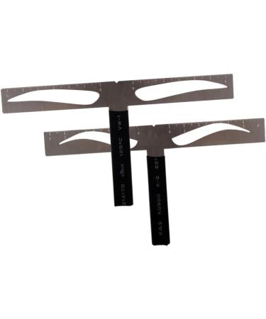 Didiseaon Eyebrow Drawing Tool Brow Stencils Three-point Eyebrow Ruler Template With Box Mold - Buy Online on SooperMarket.com